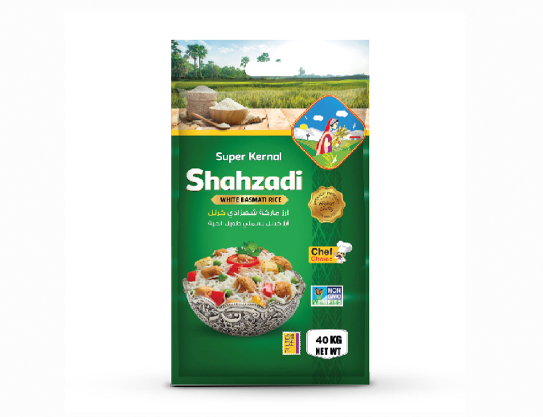 Shehzadi Super Kernal White Basmati Rice 40kg